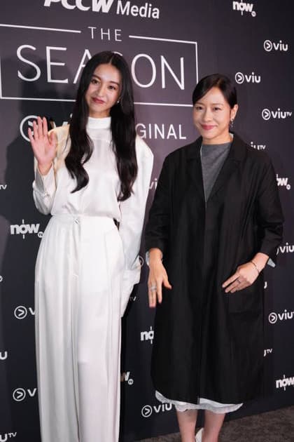 HONG KONG, CHINA - JUNE 15: Japanese model actress Mitsuki Kimura (also known as Koki) (L) and actress Karena Lam attend the premiere of Viu original series The Season on June 15, 2026 in Hong Kong, China.  Copyright: xVCGx 111648351073