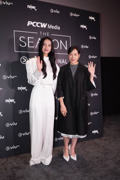HONG KONG, CHINA - JUNE 15: Japanese model actress Mitsuki Kimura (also known as Koki) (L) and actress Karena Lam attend the premiere of Viu original series The Season on June 15, 2026 in Hong Kong, China.  Copyright: xVCGx 111648351076