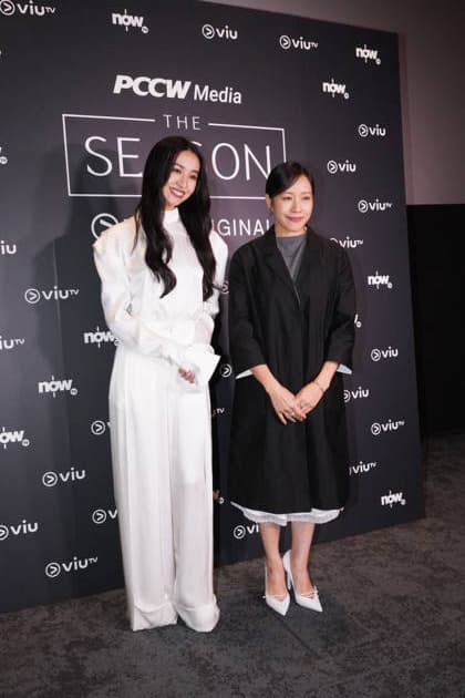 HONG KONG, CHINA - JUNE 15: Japanese model actress Mitsuki Kimura (also known as Koki) (L) and actress Karena Lam attend the premiere of Viu original series The Season on June 15, 2026 in Hong Kong, China.  Copyright: xVCGx 111648351077
