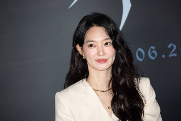 Shin Min-Ah, June 15, 2026 : Cast member Shin Min-Ah at a press conference for the new movie The Eyes in Seoul, South Korea. The Korean thriller film will hit local screens on June 24.  aflo_334570043