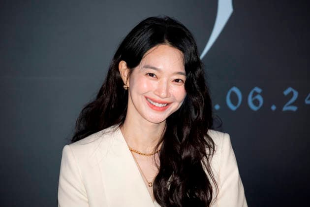 Shin Min-Ah, June 15, 2026 : Cast member Shin Min-Ah at a press conference for the new movie The Eyes in Seoul, South Korea. The Korean thriller film will hit local screens on June 24.  aflo_334570355