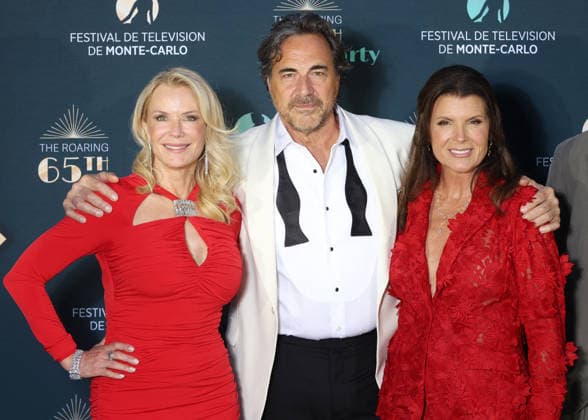 Katherine Kelly Lang, Thorsten Kaye, and Kimberlin Brown at the Roaring Party, the 65th anniversary celebration of the Monte Carlo TV Festival at the Monte Carlo Bay on June 15, 2026 Denis Guignebourg Bestimage Celebrities at the Roaring Party, the 65th anniversary celebration of the Monte Carlo TV Festival at the Monte Carlo Bay on June 15, 2026 Monte Carlo Monaco,detected_source_language  Copyright: xDenisxGuignebourgx xBestimagexDenisxGuignebourgx xBestimagex