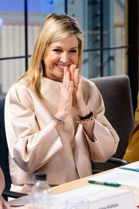 Londen, The Netherlands, 2026-06-16 09:09:50 LONDON, 16-06-2026, Queen Maxima at a roundtable discussion with financial service providers at Nationwide. The Queen is visiting London in her capacity as Special Advocate of the United Nations Secretary-General for Financial Health (UNSGSA). PHOTO: NLBeeld POOL Mischa Schoemaker Credit: NL Beeld Patrick van Emst  Copyright: xx x