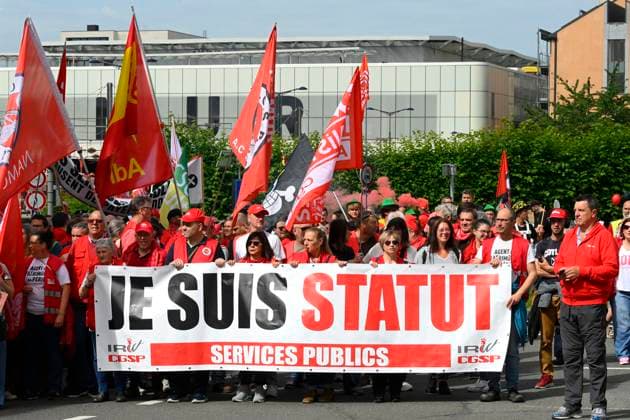 Demonstration By The Non Profit Sector 16 06 2026 NAMUR, BELGIUM - Protest organized by the FGTB, the CSC, and civil society groups against the Walloon Government s budget measures. The unions accuse the Walloon Government of shifting the burden onto workers and welfare recipients. Demonstration pictured on June 16, 2026 in Namur, Belgium, 16 06 2026 Namur Belgium  Copyright: xPhilipxReynaersx