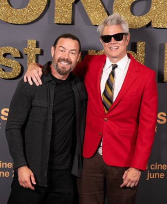 Chris Pontius and Johnny Knoxville attends Jackass: Best and Last UK Fan Screening at BFI IMAX in London, England. UK. Wednesday 3rd June 2026. Copyright: xJamesxWarrenx FP_Jackass_064