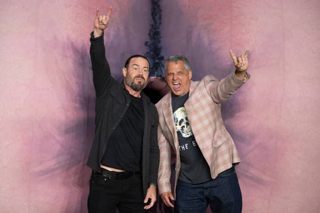 Chris Pontius and Jeff Tremaine attends Jackass: Best and Last UK Fan Screening at BFI IMAX in London, England. UK. Wednesday 3rd June 2026. Copyright: xJamesxWarrenx FP_Jackass_030