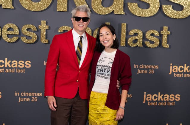 Johnny Knoxville and Emily Ting attends Jackass: Best and Last UK Fan Screening at BFI IMAX in London, England. UK. Wednesday 3rd June 2026. Copyright: xJamesxWarrenx FP_Jackass_047