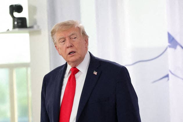G7 Summit - Meeting With President Zelensky US President Donald Trump during a meeting with Ukrainian President Volodymyr Zelensky during the G7 summit in Evian, France on June 16, 2026. Photo by Dominique Jacovides Pool ABACAPRESS.COM Evian France  Copyright: xJacovidesxDominique Pool ABACAx