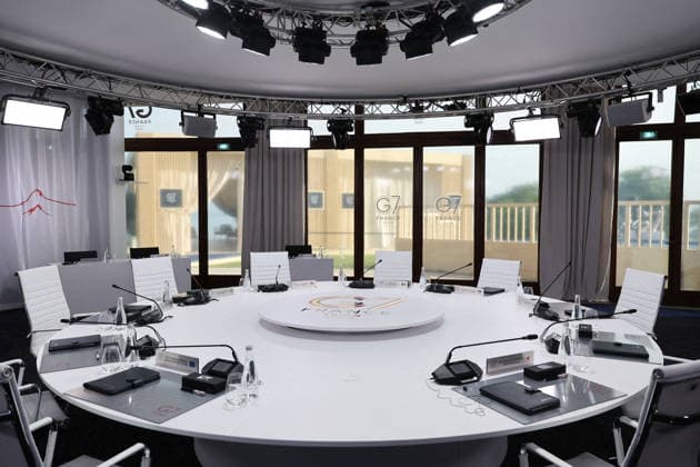 G7 Summit - Meeting With President Zelensky G7 leaders meet with the President of Ukraine during the G7 summit in Evian, France on June 16, 2026. Photo by Dominique Jacovides Bestimage ABACAPRESS.COM Evian France  Copyright: xJacovidesxDominique Pool ABACAx
