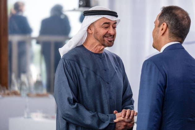G7 Summit - Work Lunch UAE s President Sheikh Mohamed bin Zayed al-Nahyan MBZ during a work lunch as part of the G7 summit, in Evian, eastern France, on June 16, 2026. A G7 summit is set to take place June 15 to 17 in the French town of Evian-les-Bains near Switzerland and it will be attended by country leaders as well as the EU s foreign policy chief and ministers from Brazil, Canada, the United Arab Emirates and Turkey. Photo by Ammar Abd Rabbo ABACAPRESS.COM Evian France  Copyright: xAbdxRabboxAmmar ABACAx