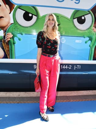 IPA85744836 - Rome, Termini Station, photo op for the animated film Toy Story 5. Pictured: Elena Santarelli  Copyright: xMarcoxProvvisionatox xMarcoxProvvisionatox 85744836