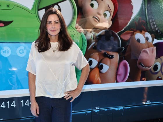 IPA85750728 - Rome, Termini Station, photocall for the animated film Toy Story 5. Pictured: Lindsey Collins  Copyright: xMarcoxProvvisionatox xMarcoxProvvisionatox 85750728