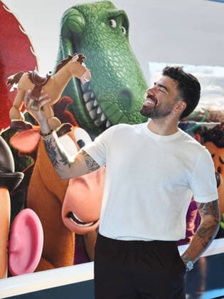 IPA85750681 - Rome, Termini Station, photocall for the animated film Toy Story 5. Pictured: Gianluca Gazzoli  Copyright: xMarcoxProvvisionatox xMarcoxProvvisionatox 85750681