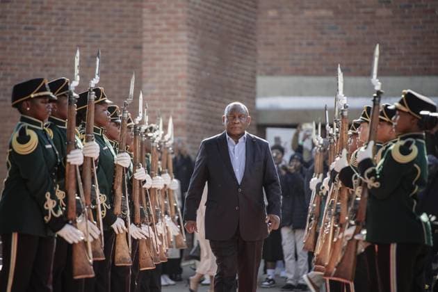 50th anniversary of Soweto Uprising marked in Johannesburg??????? JOHANNESBURG, SOUTH AFRICA - JUNE 16: South African President Cyril Ramaphosa attends the commemoration ceremony held on the 50th anniversary of June 16 National Youth Day, marked in honor of those who lost their lives during the Soweto Uprising, which was launched by Black students in 1976 against the apartheid regime s decision to make Afrikaans compulsory in education and led to widespread protests across the country, in the Soweto district of Johannesburg, South Africa on June 16, 2026. As part of the ceremony, South Africans march along the route where the uprising was most intense and many people were killed, accompanied by national songs. Ihsaan Haffejee Anadolu Joha  Copyright: x2026xAnadoluxIhsaanxHaffejeex