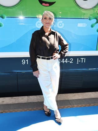 IPA85751609 - Rome, Termini Station, photocall for the animated film Toy Story 5. Pictured: Katia Follesa  Copyright: xMarcoxProvvisionatox xMarcoxProvvisionatox 85751609
