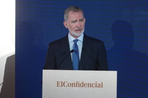 Spanish King Felipe VI and Queen Letizia attending 25 anniversary of El Confidencial in Madrid on Tuesday, 16 June 2026. Cordon Press 
