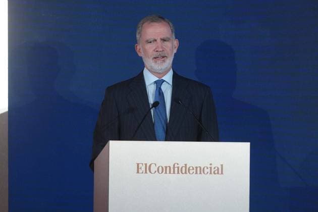 Spanish King Felipe VI and Queen Letizia attending 25 anniversary of El Confidencial in Madrid on Tuesday, 16 June 2026. Cordon Press 