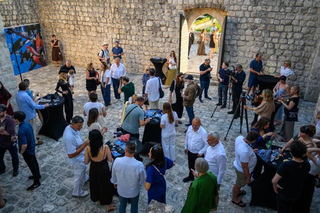 Croatia, Dubrovnik, Slano, 160626. The Slano Film Days festival opened, and on that occasion a Meeting with Guests and a grand opening were organized in the unique ambiance of the Prince s Palace. Photo: Tonci Plazibat CROPIX Dubrovnik Croatia Copyright: xxToncixPlazibatx slano_film09-160626