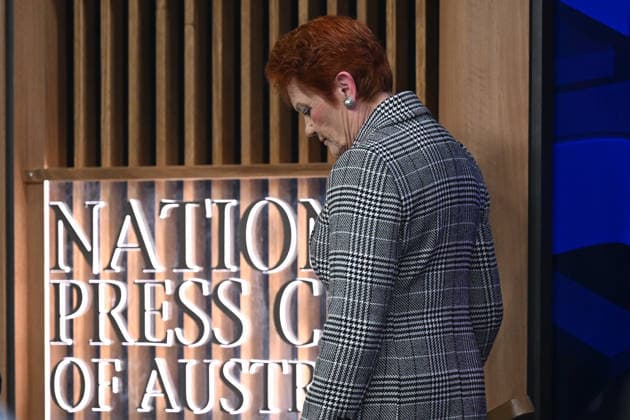 PAULINE HANSON PRESS CLUB, One Nation leader Pauline Hanson is seen ahead of her address to the National Press Club in Canberra, Wednesday, June 17, 2026. ( NO ARCHIVING CANBERRA AUSTRALIAN CAPITAL TERRITORY AUSTRALIA  Copyright: xLUKASxCOCHx 20260617164173343756