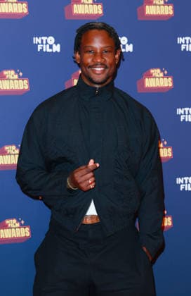 June 16, 2026, London, United Kingdom: Akinola Davies Jr. seen attending the Into Film Awards 2026 at Odeon Luxe Leicester Square in London. London United Kingdom  - ZUMAs197 20260616_aaa_s197_214 Copyright: xBrettxCovex