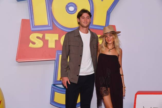 IPA85769662 - Rome, Teatro Sistina: Preview of the movie Toy Story 5. Pictured: Caroline Tronelli and Emanuele Meneschincheri  Copyright: xVincenzoxLandix xVincenzoxLandix 85769662