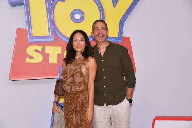 IPA85769692 - Rome, Teatro Sistina: Preview of the movie Toy Story 5. Pictured: Georgia Manci and Antonio Mezzancella  Copyright: xVincenzoxLandix xVincenzoxLandix 85769692