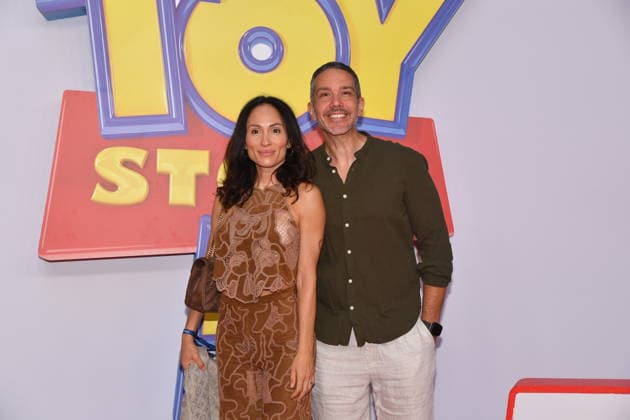 IPA85769693 - Rome, Teatro Sistina: Preview of the movie Toy Story 5. Pictured: Georgia Manci and Antonio Mezzancella  Copyright: xVincenzoxLandix xVincenzoxLandix 85769693