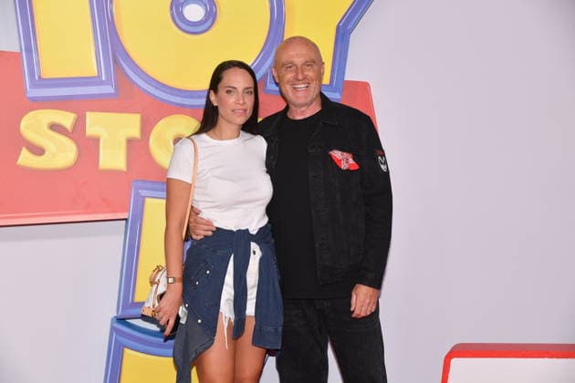 IPA85769748 - Rome, Teatro Sistina: Preview of the movie Toy Story 5. Pictured: Rudy Zerbi with his wife, Grace  Copyright: xVincenzoxLandix xVincenzoxLandix 85769748