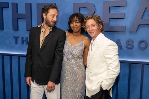 June 15, 2026, New York, New York, USA: EBON MOSS-BACHRACH, AYO EDEBIRI and JEREMY ALLEN WHITE attend The Final Family Meal event to celebrate the Season 5 Premiere of The Bear on FX at Nine Orchard in New York. 15 June 2026 New York USA - ZUMAa265 20260615_zep_a265_161 Copyright: xEricxAcquayex