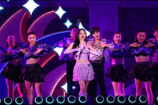 SHANGHAI, CHINA - JUNE 15: Singer Song Yuqi performs on the stage during the special gala for the 10th anniversary celebration of Shanghai Disney Resort on June 15, 2026 in Shanghai, China. A celebration was held on June 15 to mark the 10th anniversary of Shanghai Disney Resort, which first opened to visitors on June 16, 2016.  Copyright: xVCGx 111648593107
