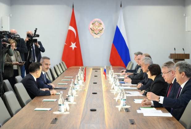 Russia Turkey 9190455 17.06.2026 Turkish Foreign Minister Hakan Fidan and Russian Security Council Secretary Sergei Shoigu attends a meeting in Moscow, Russia. Grigory Sysoev Sputnik Moscow Russia  Copyright: xGrigoryxSysoevx