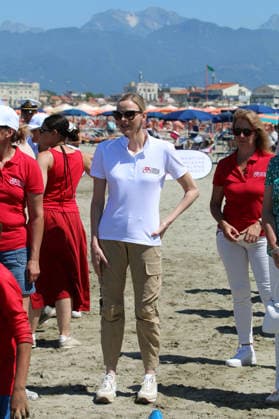 IPA85782883 - Viareggio event hosted by the Princess Charlene of Monaco Foundation. Pictured: Princess Charlene of Monaco  Copyright: xIacopoxGianninix xx 85782883
