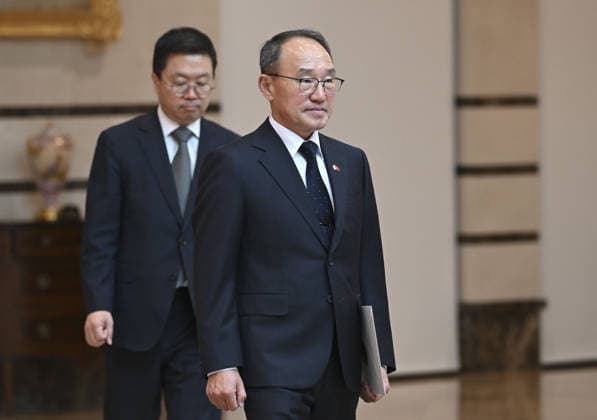 Turkish President Recep Tayyip Erdogan ANKARA, TURKIYE - JUNE 17: South Korean Ambassador Sukjong Boo presents his letter of credence to Turkish President Recep Tayyip Erdogan at the Presidential Complex in Ankara, Turkiye on June 17, 2026. Utku Ucrak Anadolu Ankara Turkey. Editorial use only. Please get in touch for any other usage.  Copyright: x2026xAnadoluxUtkuxUcrakx