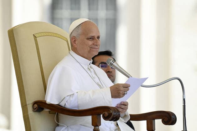 Pope Leo XIV Leads The General Audience - Vatican Pope Leo XIV attends the weekly general audience in Saint Peter’s square, Vatican on June 17, 2026. Photo by (EV) Matteo Pernaselci Vatican Media ABACAPRESS.COM Rome Vatican (or Holy See)  Copyright: xABACAx