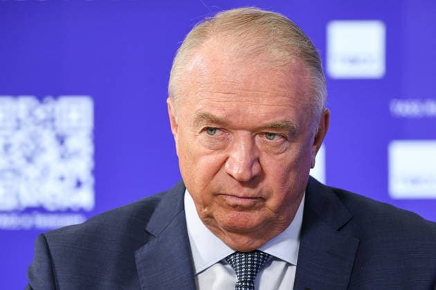 RUSSIA, KAZAN - JUNE 17, 2026: Sergei Katyrin, President of the Russian Chamber of Commerce and Industry, gives an interview to TASS Russian News Agency on the sidelines of the Russia-ASEAN Summit at Bashir Rameev IT Park. Sergei Bulkin TASS  93935502
