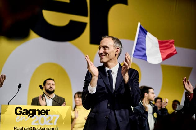Raphael Glucksmann at a rally in Aubervilliers on June 13, 2026, as part of the campaign for 2027 French presidential election. - 13 06 2026 - France Aubervilliers -  AntoninxBuratx xLexPictorium LePictorium_0336358
