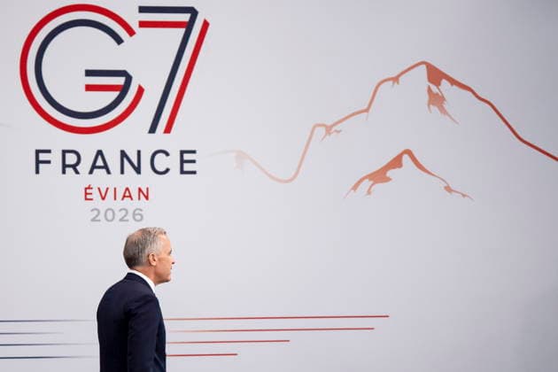 June 17, 2026, Evian-Les-Bains, France: Prime Minister Mark Carney arrives to a G7 working session at the G7 summit in Evian-les-Bains, France, on Wednesday, June 17, 2026. Evian-Les-Bains France  - ZUMAc35_ 20260617_zaf_c35_037 Copyright: xChristopherxKatsarovx