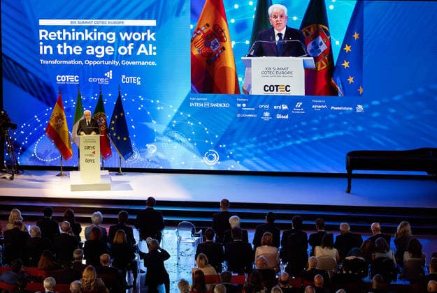 June 17, 2026, Venice, Rome, Italy: President Sergio Mattarella during his speech at the 19th COTEC Symposium - Rethinking Work in the Age of Artificial Intelligence: Transformation, Opportunity, and Governance . Venice, 17 06 2026 Venice Italy  - ZUMAa289 20260617_zia_a289_078 Copyright: xPaoloxGiandottix xAgfx