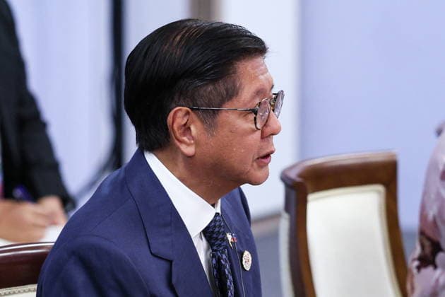 RUSSIA, REPUBLIC OF TATARSTAN - JUNE 17, 2026: Bongbong Marcos Jr, President of the Philippines, looks on during a meeting with Russia s President Vladimir Putin on the sidelines of the 2026 Russia-ASEAN Summit at the Kazan Expo Exhibition Centre in Bolshiye Kabany, southeast of Kazan. Alexander Shcherbak TASS  93945500