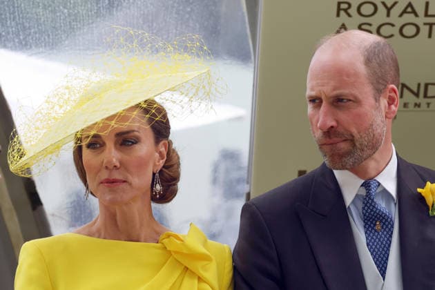 June 17, 2026, Ascot, Windsor, GBR Portrait of HRH Prince William and his wife HRH Catherine, Princess of Wales, at Ascot Racecourse; Kate Middleton, portrait, Princess of Wales, Duchess Kate, Princess Kate, Royals, Prince William 260617D583ROYAL ASCOT JPG,detected_source_language