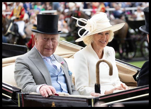 . 17 06 2026. Ascot, United Kingdom. King Charles III and Queen Camilla arriving on day two of Royal Ascot, United Kingdom.  xStephenxLockx xi-Imagesx IIM-26835-0079