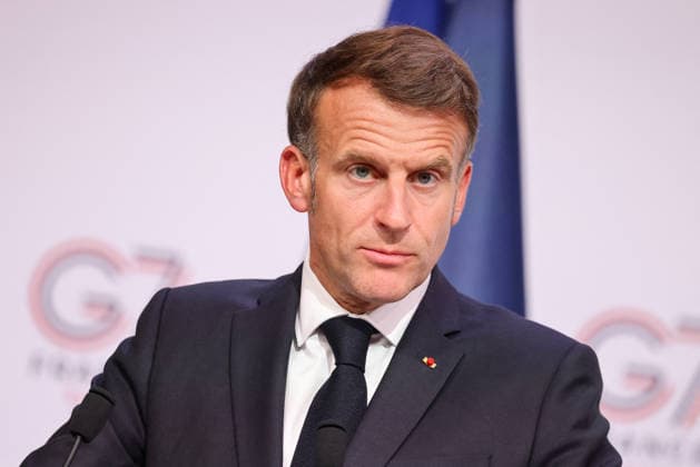 French President Emmanuel Macron during the closing press conference of the G7 summit in Évian-les-Bains, France, on June 17, 2026. Dominique Jacovides Bestimage French President Emmanuel Macron during the closing press conference of the G7 summit in Évian-les-Bains, France, on June 17, 2026 Évian-les-Bains France,detected_source_language  Copyright: xDOMINIQUExJACOVIDESx xBESTIMAGExDOMINIQUExJACOVIDESx xBESTIMAGEx