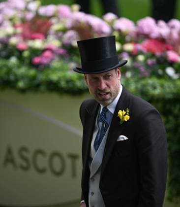 British royal family attends the Royal Ascot 2026 BERKSHIRE, UNITED KINGDOM - JUNE 17: William, Prince of Wales and Catherine, Princess of Wales (not seen) attend the second day of the traditional Royal Ascot horse racing event, which has been held since 1711, in Berkshire, United Kingdom on June 17, 2026. Rasid Necati Aslim Anadolu Berkshire United Kingdom. Editorial use only. Please get in touch for any other usage.  Copyright: x2026xAnadoluxRasidxNecatixAslimx