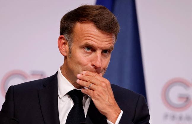 French President Emmanuel Macron during the closing press conference of the G7 summit in Évian-les-Bains, France, on June 17, 2026. Dominique Jacovides Bestimage French President Emmanuel Macron during the closing press conference of the G7 summit in Évian-les-Bains, France, on June 17, 2026 Évian-les-Bains France,detected_source_language  Copyright: xDOMINIQUExJACOVIDESx xBESTIMAGExDOMINIQUExJACOVIDESx xBESTIMAGEx