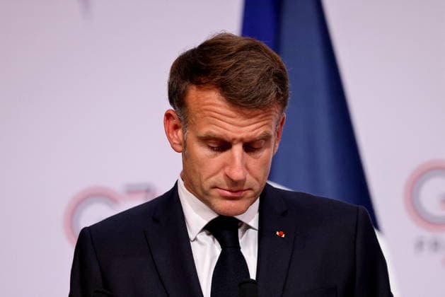French President Emmanuel Macron during the closing press conference of the G7 summit in Évian-les-Bains, France, on June 17, 2026. Dominique Jacovides Bestimage French President Emmanuel Macron during the closing press conference of the G7 summit in Évian-les-Bains, France, on June 17, 2026 Évian-les-Bains France,detected_source_language  Copyright: xDOMINIQUExJACOVIDESx xBESTIMAGExDOMINIQUExJACOVIDESx xBESTIMAGEx