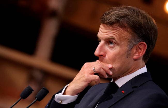 French President Emmanuel Macron during the closing press conference of the G7 summit in Évian-les-Bains, France, on June 17, 2026. Dominique Jacovides Bestimage French President Emmanuel Macron during the closing press conference of the G7 summit in Évian-les-Bains, France, on June 17, 2026 Évian-les-Bains France,detected_source_language  Copyright: xDOMINIQUExJACOVIDESx xBESTIMAGExDOMINIQUExJACOVIDESx xBESTIMAGEx