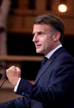 French President Emmanuel Macron during the closing press conference of the G7 summit in Évian-les-Bains, France, on June 17, 2026. Dominique Jacovides Bestimage French President Emmanuel Macron during the closing press conference of the G7 summit in Évian-les-Bains, France, on June 17, 2026 Évian-les-Bains France,detected_source_language  Copyright: xDOMINIQUExJACOVIDESx xBESTIMAGExDOMINIQUExJACOVIDESx xBESTIMAGEx