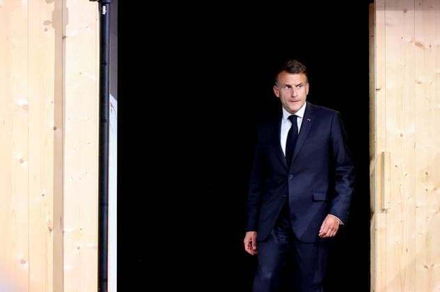 French President Emmanuel Macron during the closing press conference of the G7 summit in Évian-les-Bains, France, on June 17, 2026. Dominique Jacovides Bestimage French President Emmanuel Macron during the closing press conference of the G7 summit in Évian-les-Bains, France, on June 17, 2026 Évian-les-Bains France,detected_source_language  Copyright: xDOMINIQUExJACOVIDESx xBESTIMAGExDOMINIQUExJACOVIDESx xBESTIMAGEx