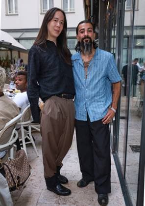 ICON Summer Dinner 2026, Empfang William Fan, Purisa Safay ICON.Summer Dinner 2026, Seated Dinner im Hotel Roomers, Steinplatz, Berlin, Datum: 17.06.2026 *** ICON Summer Dinner 2026, Reception with William Fan and Purisa Safay; ICON Summer Dinner 2026, Seated Dinner at Hotel Roomers, Steinplatz, Berlin, Date Copyright: xEventpress Kratschx