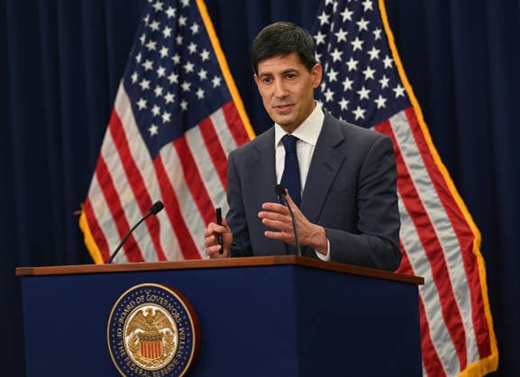 WASHINGTON, DC - JUNE 17: US Federal Reserve Chair Kevin Warsh speaks during his first news conference since taking the helm at the central bank on June 17, 2026 in Washington, DC. Warsh was appointed by President Donald Trump after former chair Jerome Powell s tenure ended in May.  Copyright: xChinaxNewsxServicex 111648903389